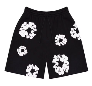 Denim Tears The Cotton Wreath Shorts Black
