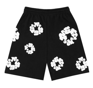 Denim Tears The Cotton Wreath Shorts Black