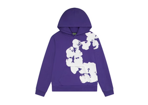 Denim Tears Big Cotton Wreath Hoodie Purple
